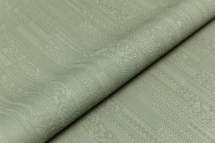 KM8207 Обои виниловые Ажур база универсальная,зеленый 1,06х10 (1, Т C1) смещённая стыковка - фото 130222