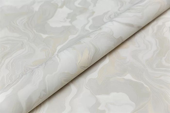 KM7604 Обои виниловые Галатея база универсальная, серый золотой 1,06х10 (1, Т F) прямая стыковка - фото 131285