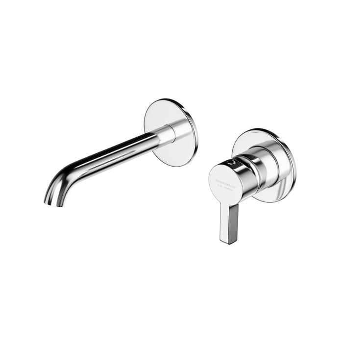 71028KM.21.018 Смеситель для раковины Linea/Линеа/Линеа однорычажный, настенный c внутр.частью, хром - фото 131865