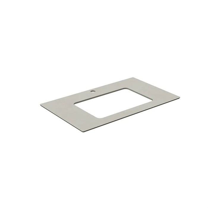 KM6012G0501RP80Ur2 Столешница для раковин, встраиваемых снизу, Про Чементо 80, серый светлый натуральный - фото 132308