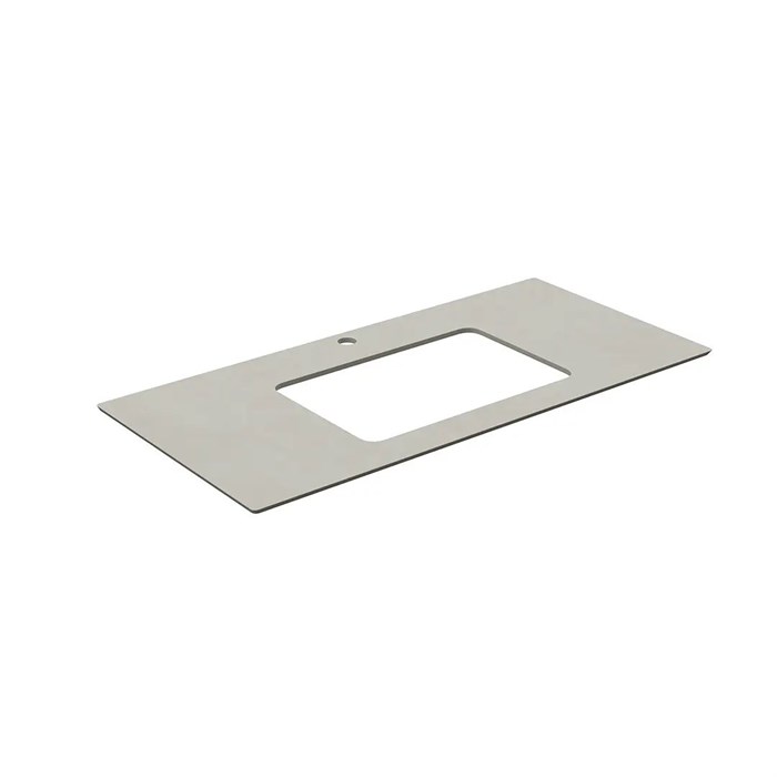 KM6012G0501RP100Ur2 Столешница для раковин, встраиваемых снизу, Про Чементо 100, серый светлый натуральный - фото 132311