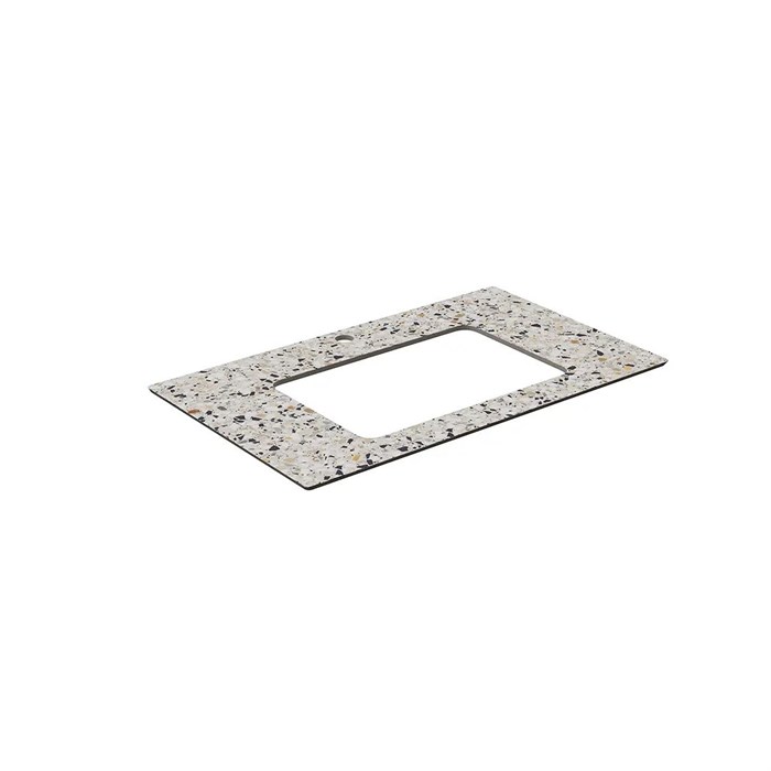 KM6012G0471RP80Ur2 Столешница для раковин, встраиваемых снизу, Бричиола 80, белый натуральный - фото 132314