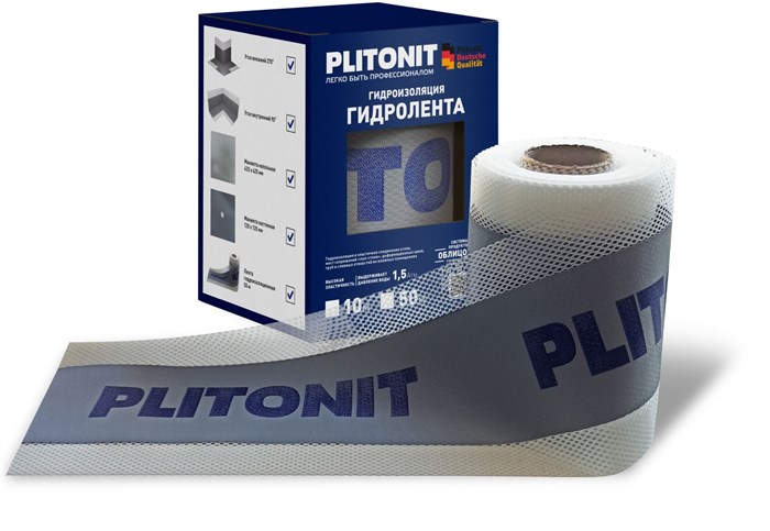 PLITONIT ГидроЛента -10 гидроизоляционная лента - фото 132479