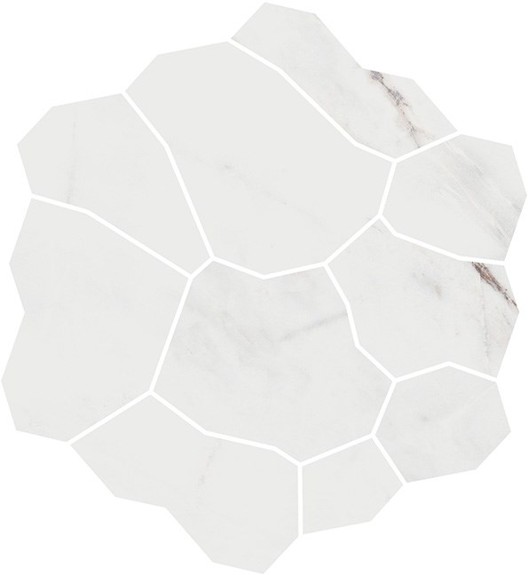 KMD2HID017BR Декор Марсель наборный серый светлый глянцевый обрезной 31,5x34,2x0,9 - фото 132637