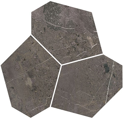 KMD2HID024BR Декор Марсель наборный коричневый глянцевый обрезной 26,5x25,5x0,9 - фото 132641