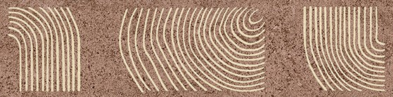 KMB2TGL006BR Бордюр Руссильон коричневый матовый обрезной 30x7,2x0,9 - фото 132709