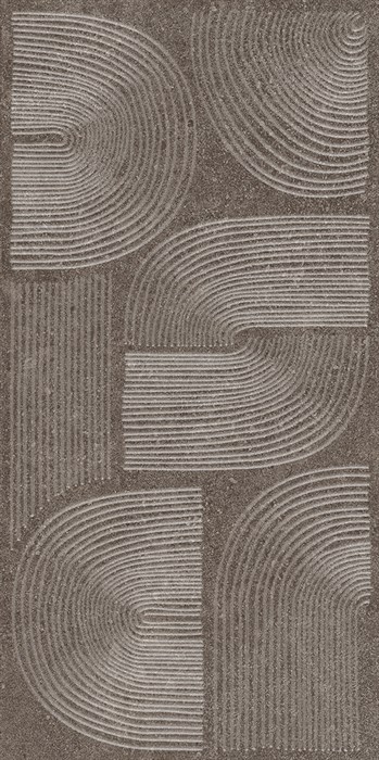 KMD3STA126BR Декор Руссильон коричневый тёмный матовый обрезной 30x60x0,9 - фото 132720