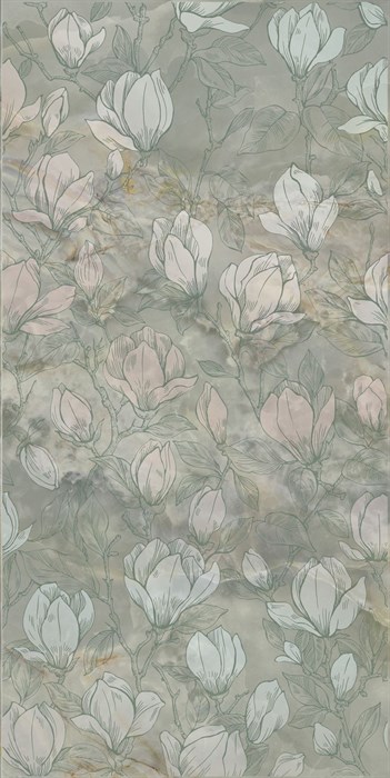 KMD3STA104BR Декор Сен-Тропе зелёный светлый глянцевый обрезной 60x119,5x0,9 - фото 132729