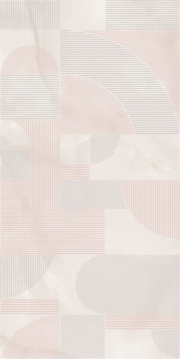 KMD3STA105BR Декор Сен-Тропе розовый светлый глянцевый обрезной 60x119,5x0,9 - фото 132730