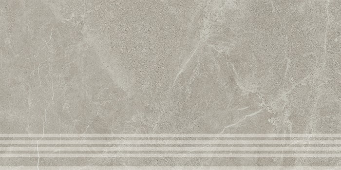 KM6060G0501RGRF Ступень фронтальная Эстерель серый светлый матовый обрезной 30x60x0,9 - фото 132798