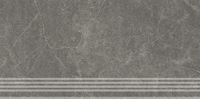 KM6060G0531RGRF Ступень фронтальная Эстерель серый тёмный матовый обрезной 30x60x0,9 - фото 132807