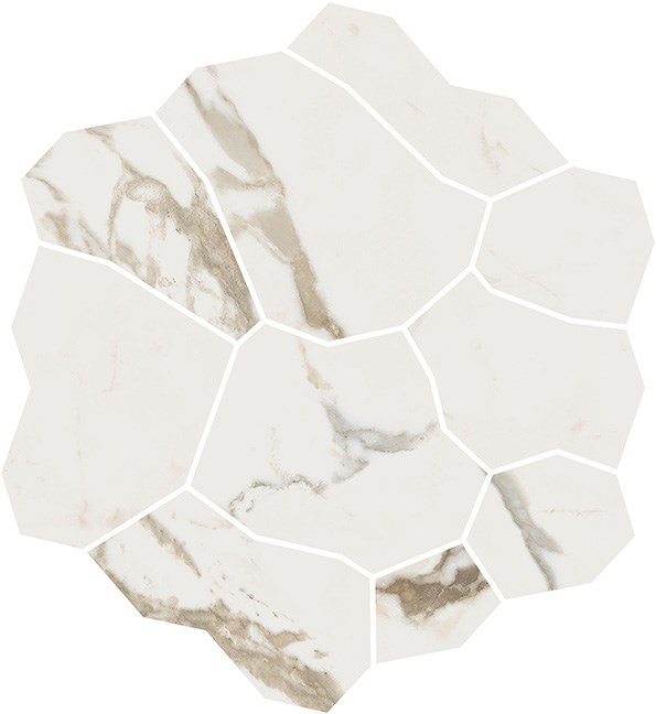 KMD2HID021GR Декор Марсель наборный бежевый светлый матовый обрезной 31,5x34,2x0,9 - фото 132836