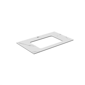 {{photo.Alt || photo.Description || 'PL3.SG50008220R/80 Столешница из керамогранита для раковин, встраиваемых снизу, Монте Тиберио 80 см, белый натуральный'}}