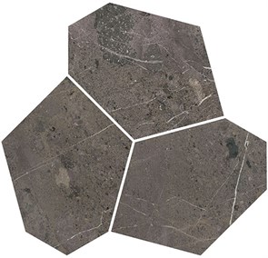 KMD2HID024BR Декор Марсель наборный коричневый глянцевый обрезной 26,5x25,5x0,9