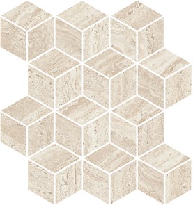 KMD2MSM015BR Декор Про Травертин мозаичный бежевый светлый матовый обрезной 34,5x37x0,9