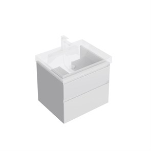 {{photo.Alt || photo.Description || 'KMCuCb60MWh2 Тумба Кубо подвесная 60 см, 2 ящика, белый матовый'}}