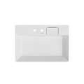 LO.wb.70.2 Раковина Logica/Лоджика мебельная\подвесная с двумя отверстиями 70, белая глянцевая - фото 111730