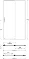 VE.110.SD.CR Душевая дверь VETRO, раздвижная, 110х195, хром - фото 115574