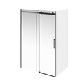 CT.140.1/2.SD.BLK.M Душевая дверь Cristallo/Кристалло, раздвижная с функцией плавного открывания и закрывания, 140х210, матовый черный, упаковка 1/2 - фото 115709