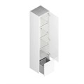 MOD.165/WHT Пенал Modula/Модула подвесной 165 с дверцей и ящиком, белый глянцевый - фото 127786