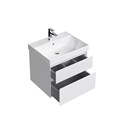 CUB.60.2/WHT.M Тумба Cubo/Кубо подвесная с ящиками 60, белая матовая - фото 129621