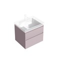 CUB.60.2/MAL Тумба CUBO подвесная с ящиками 60, мальва матовая - фото 129623