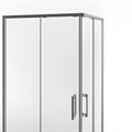 LN.100.SSD.CR Душевой уголок Lindo/Линдо раздвижной с функцией плавного открывания и закрывания, квадратный,100х100х195, хром - фото 130257
