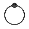 IS.04.KM.BLK.M Полотенцедержатель кольцевой Isola/Изола настенный, черный матовый - фото 132259