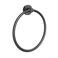 IS.04.KM.BLK.M Полотенцедержатель кольцевой Isola/Изола настенный, черный матовый - фото 132261