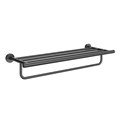 IS.06.KM.BLK.M Полка для полотенец Isola/Изола настенная, черный матовый - фото 132266