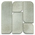 KMD3RIC014 Модульное панно Силуэт зелёный светлый 30х30х1,6 - фото 133339