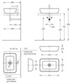 KMPLWb55MBl0 Раковина Plaza/Плаза 55 накладная с донным клапаном, черная матовая - фото 133678