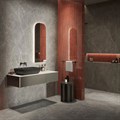 KMPLWb55MBl0 Раковина Plaza/Плаза 55 накладная с донным клапаном, черная матовая - фото 133680