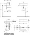 KMPLWb55qMBl0 Раковина Plaza/Плаза 55 накладная прямоугольная, с донным клапаном, черная матовая - фото 133683
